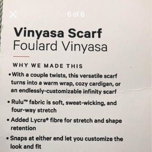 Lululemon Vinyassa Scarf
